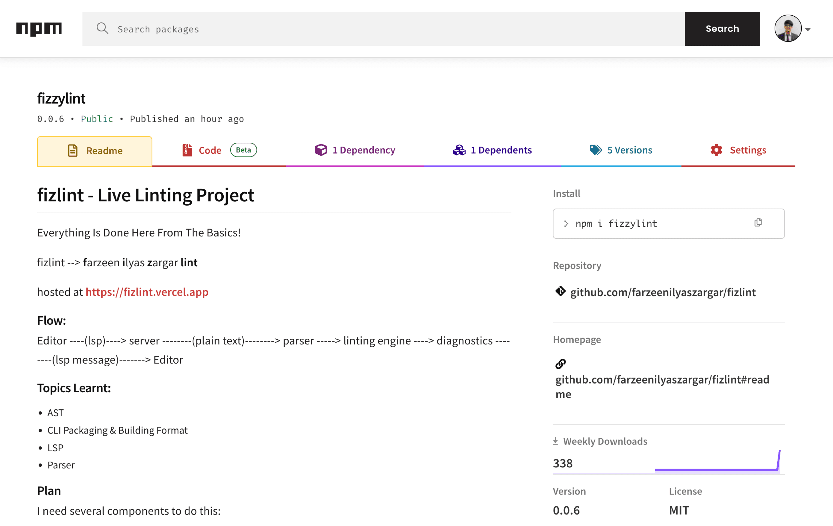 fizzylint package preview
